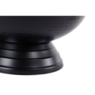 Ankara Black Stainless Steel Champagne Bowl with Hammered Effect