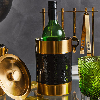 Carolina Black Enamel Wine Cooler