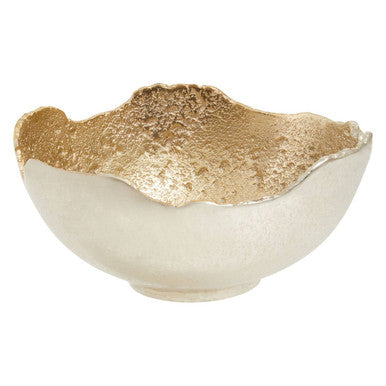 Dion Small Nickel and Gold Finish Bowl