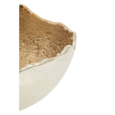 Dion Small Nickel and Gold Finish Bowl