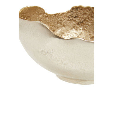 Dion Small Nickel and Gold Finish Bowl