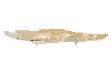 Dion Large Ombre Silver and Gold Finish Dish