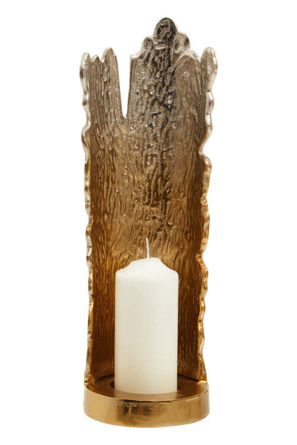 Dion Large Ombre Silver and Gold Finish Candle Holder