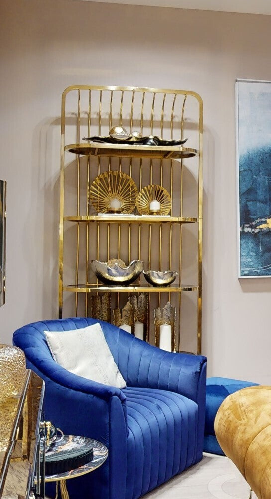 Dion Small Ombre Silver and Gold Finish Candle Holder