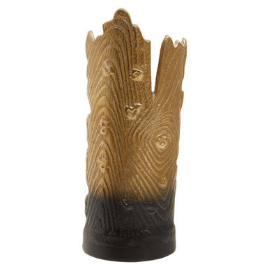 Deomali Small Ombre Black and Gold Candle Holder