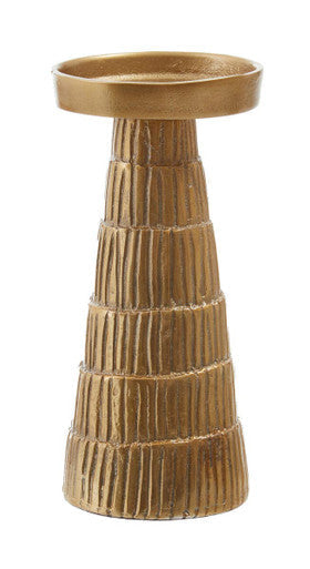 Deomali Small Gold Finish Candle Holder