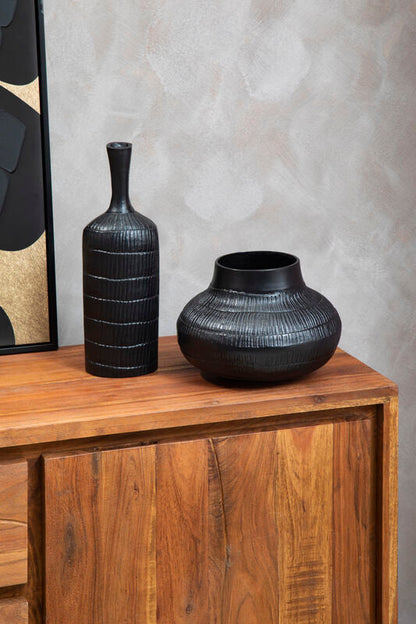 Deomali Small Black Finish Vase