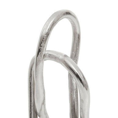 Prato Large Nickel Finish Sculpture