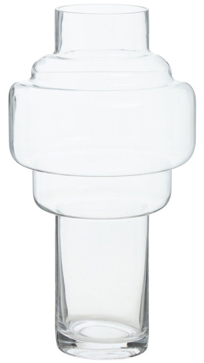 Cayden Stacked Design Large Glass Vase