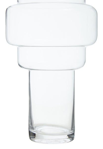 Cayden Stacked Design Large Glass Vase