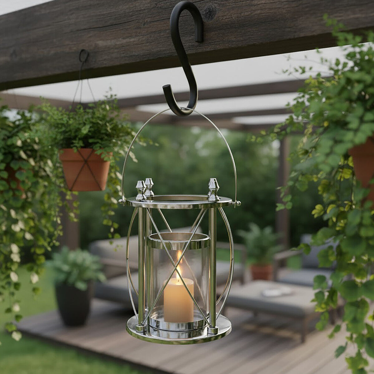 Small Silver Lantern | Cruzar