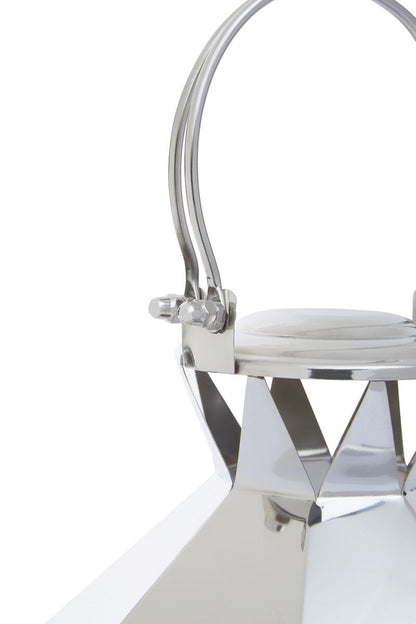 Herber Small Silver Steel Lantern