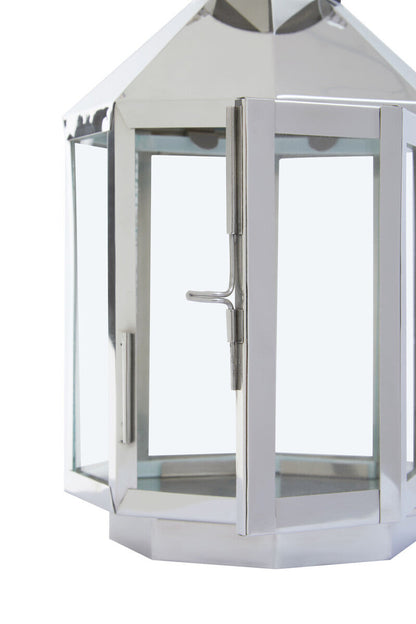 Herber Small Silver Steel Lantern
