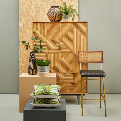 Jada Large Striped Planter