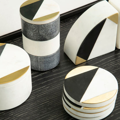 Omari Marble Stacking Trinket Pots