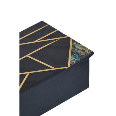 Oriana Large Black Slate Trinket Box