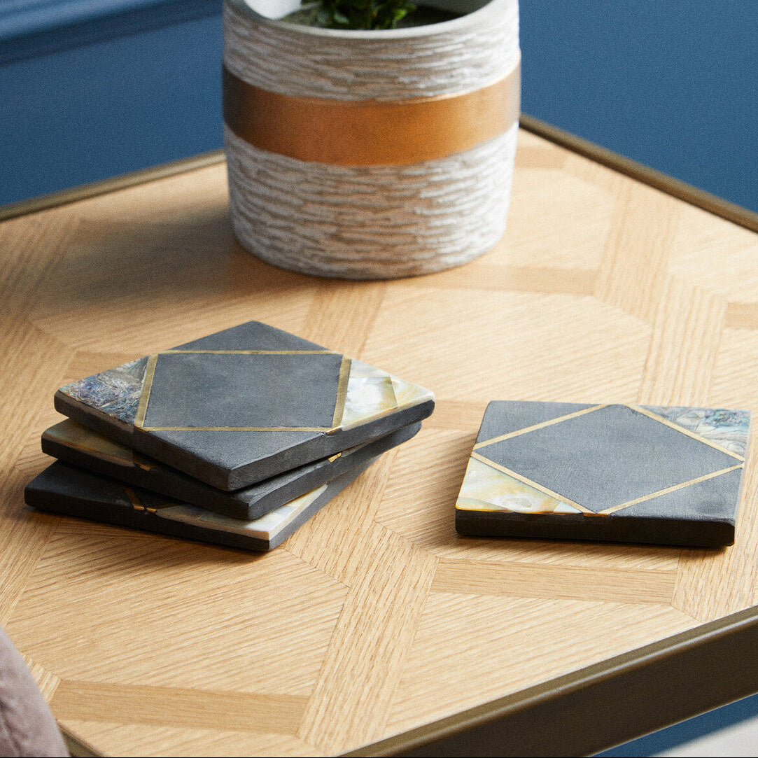 Oriana Set Of Four Slate Coasters