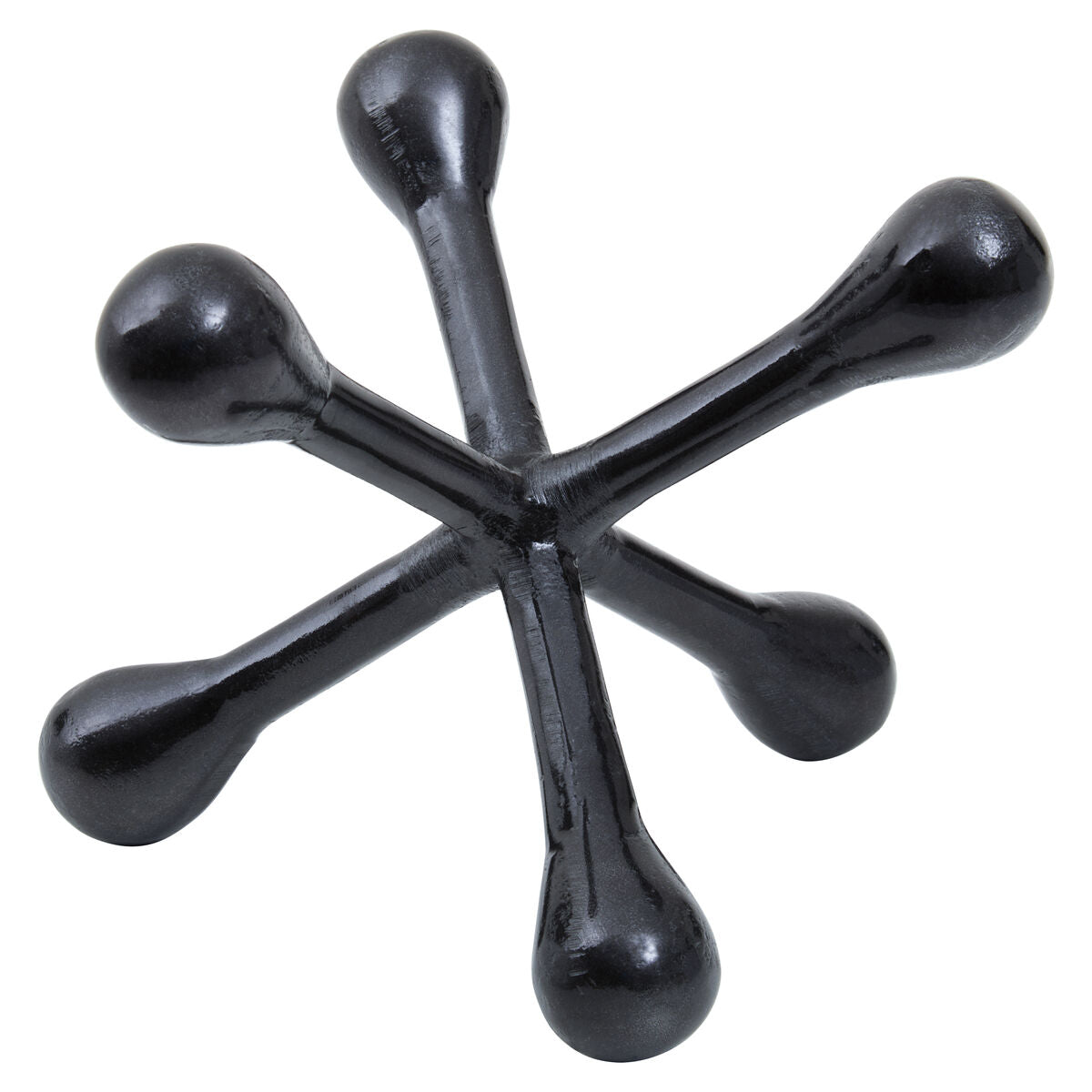 Prato Black Nickel Finish Jack Sculpture