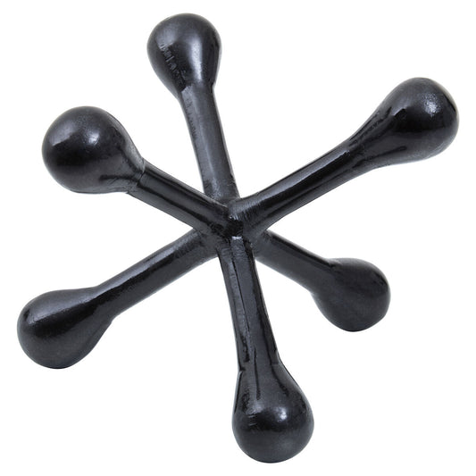 Prato Black Nickel Finish Jack Sculpture