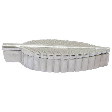 Prato Silver Finish Plume Box