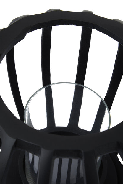 Aura Small Matte Black Finish Lantern