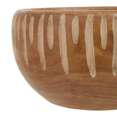 Arlo Small Brown And Natural Round Bowl