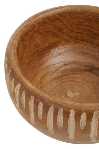 Arlo Small Brown And Natural Round Bowl