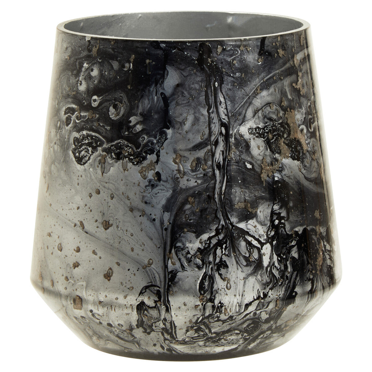 Garan Grey Marble Effect Candle Holder