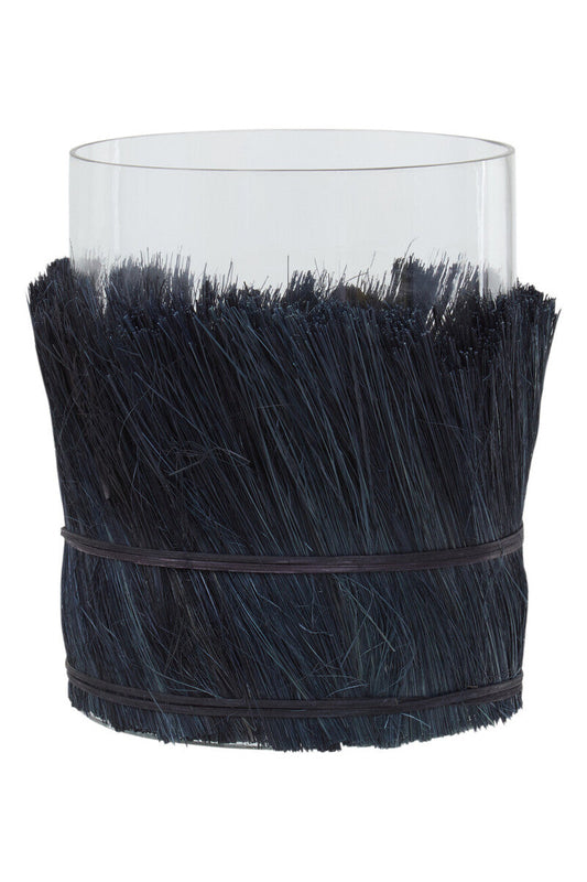 Kuta Black Large Candle Holder