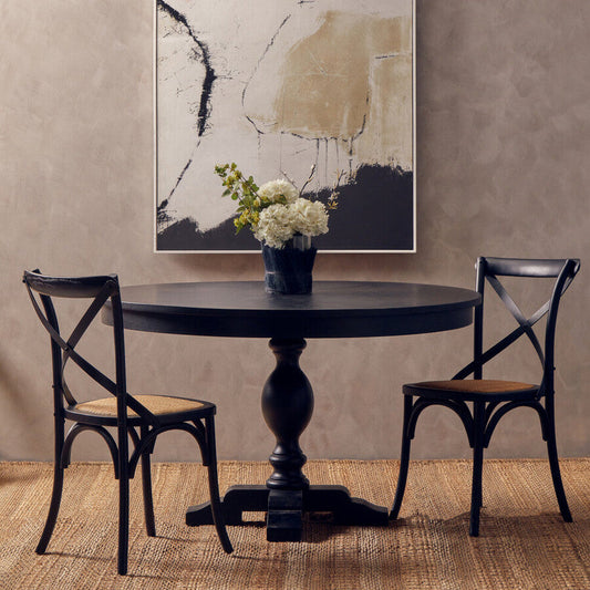 Kuta Black Large Candle Holder