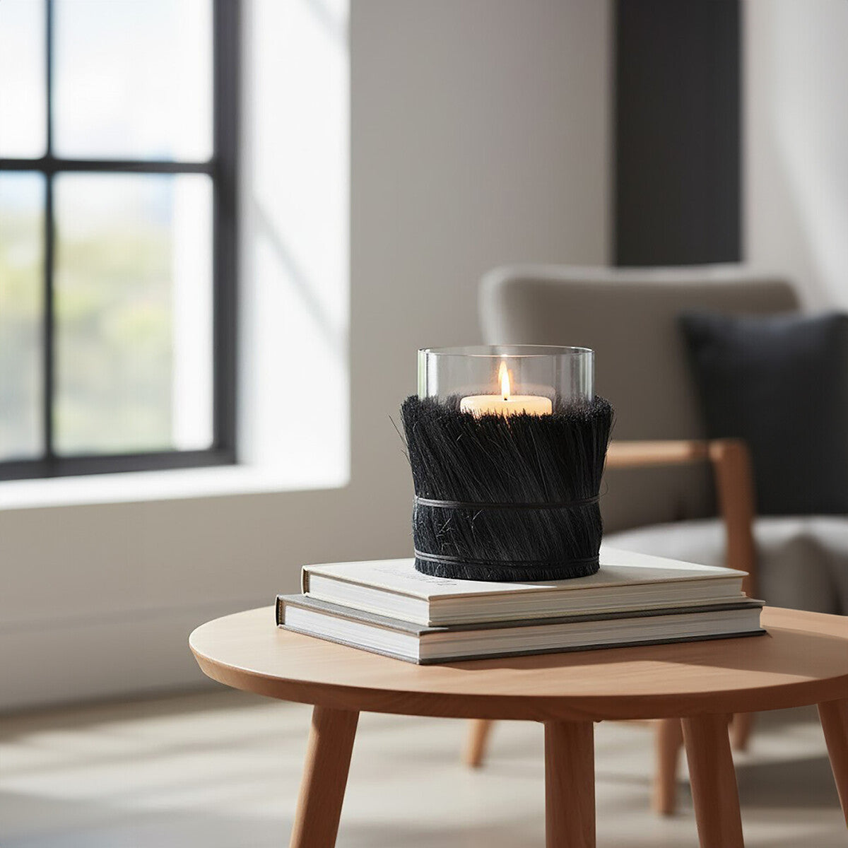 Black Large Candle Holder | Kuta