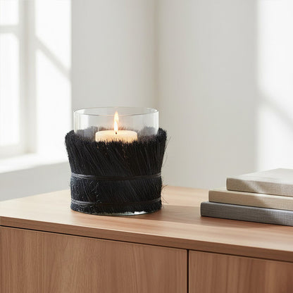 Black Medium Candle Holder | Kuta