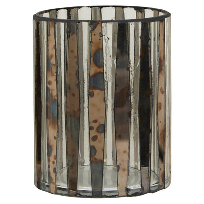 Gaia Smoked Anitque Finish Small Candle Holder