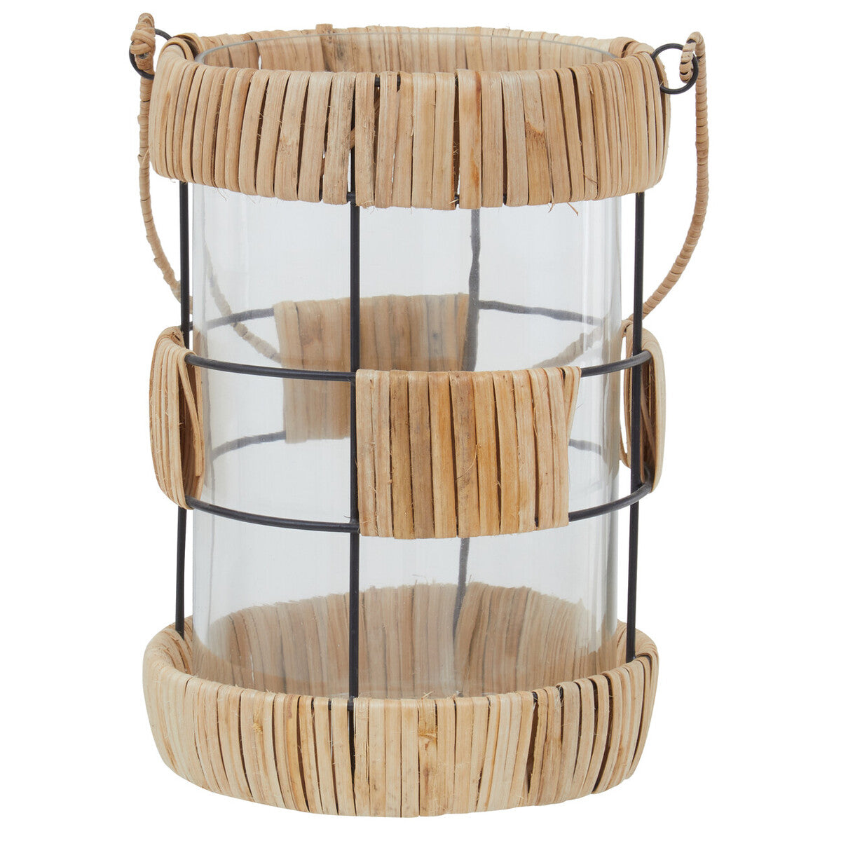 Kuta Natural And Black Large Lantern