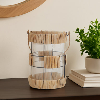Kuta Natural And Black Large Lantern