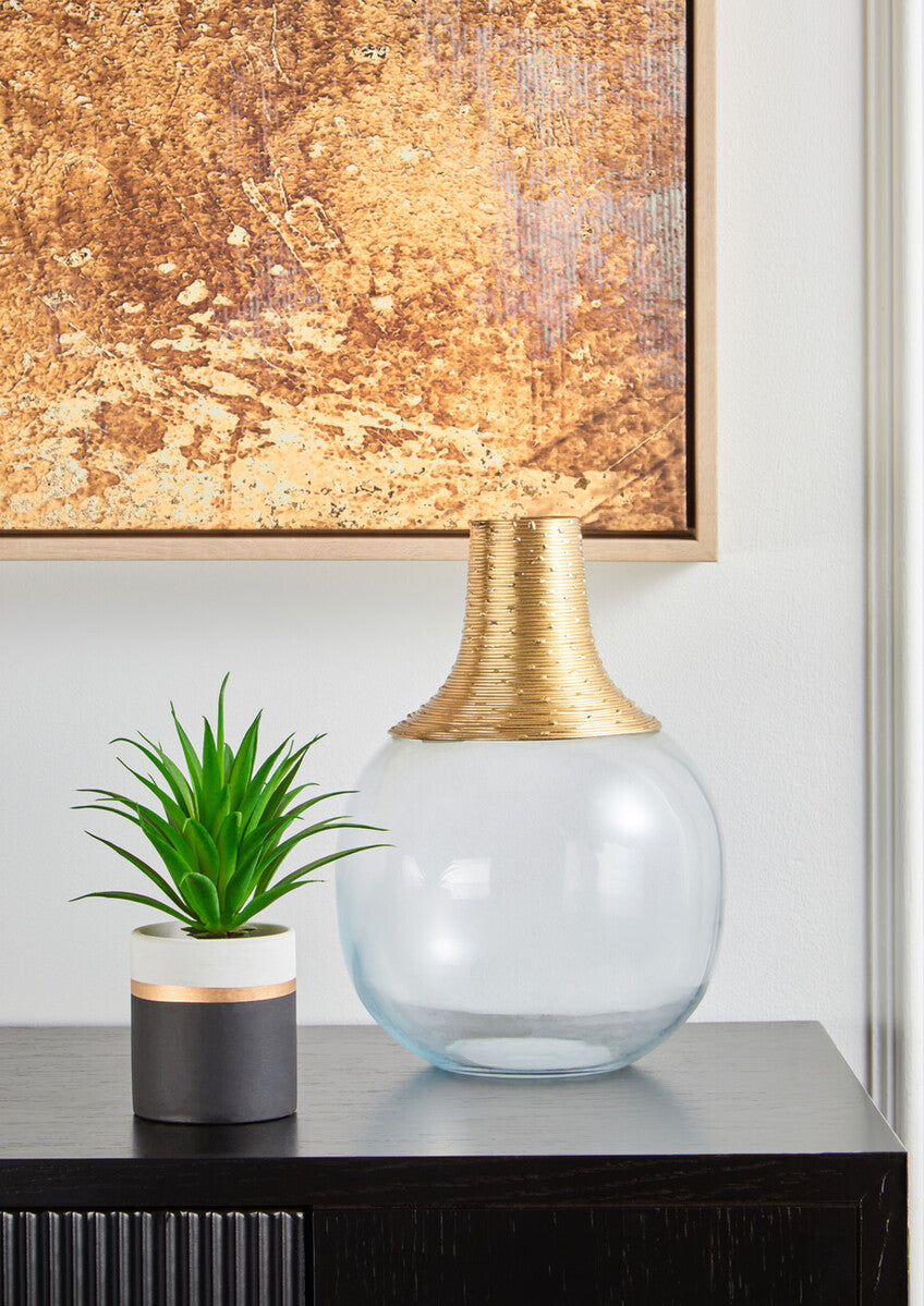 Glynn Glass And Gold Small Vase