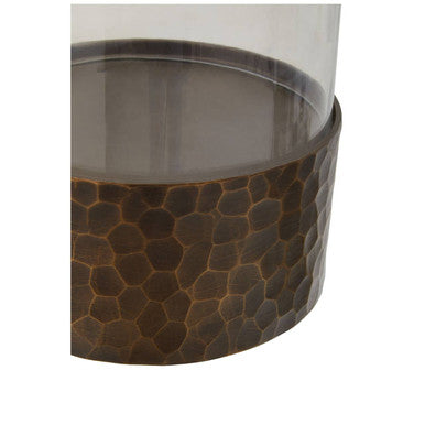 Akola Small Antique Gold Candle Holder