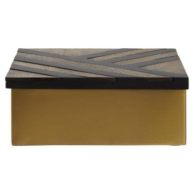 Large Black and Gold Storage Box | Aris
