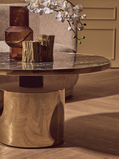 Akola Set Of Two Gold Tealight Holders