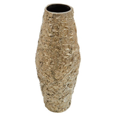 Akola Gold Textured Small Metal Vase