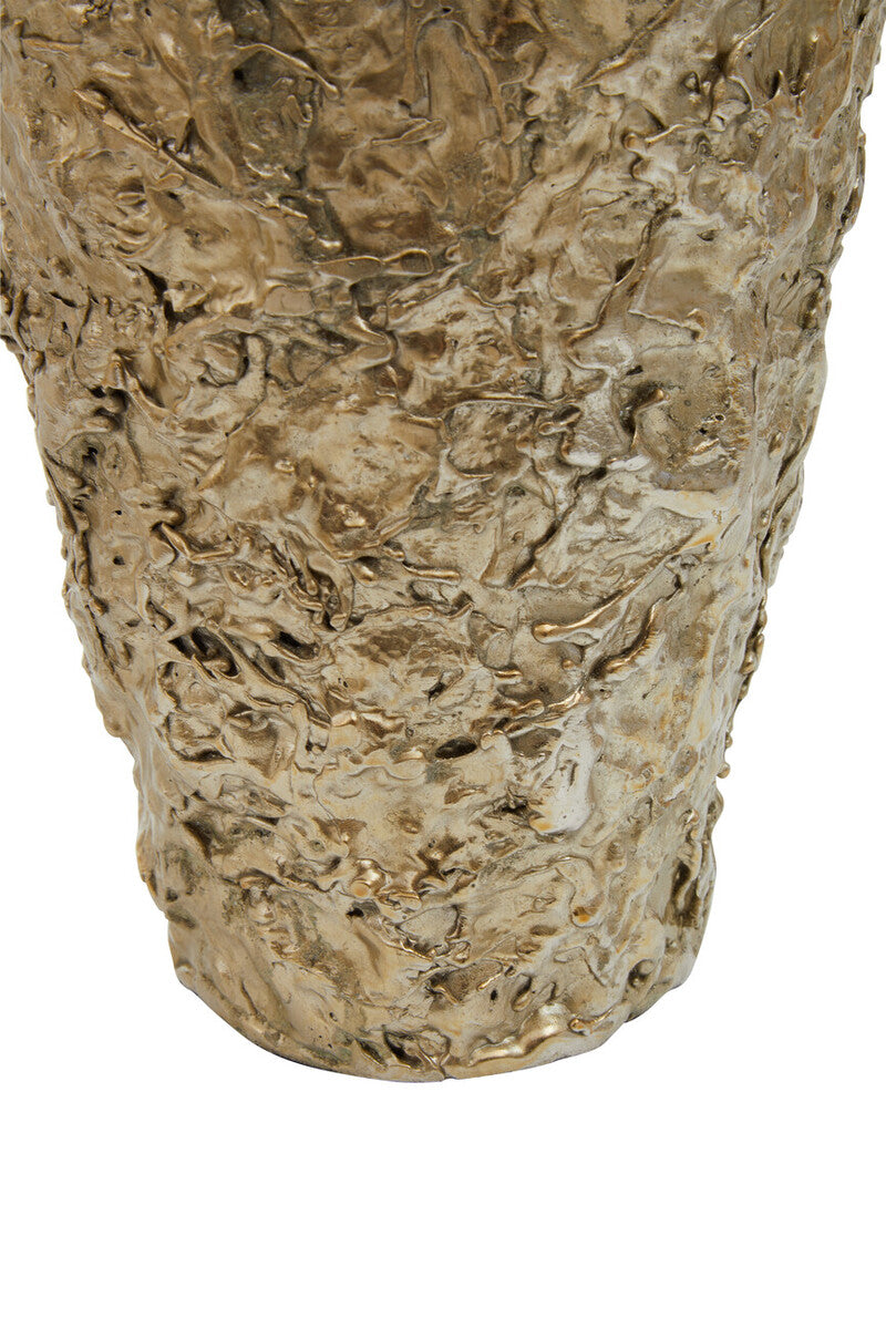 Akola Gold Textured Small Metal Vase