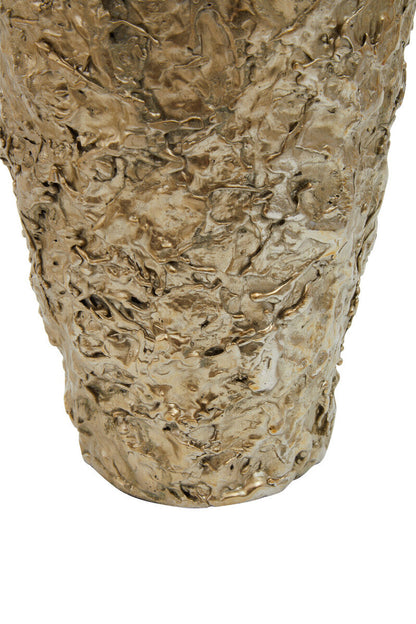 Akola Gold Textured Small Metal Vase