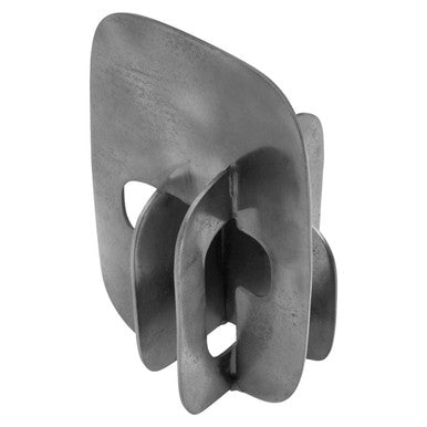 Prato Black Nickel Abstract Sculpture