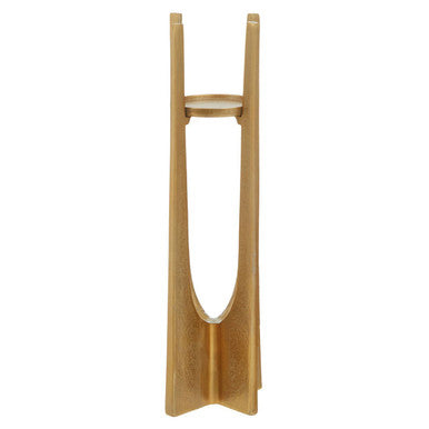 Dante Large Gold Finish Candle Holder