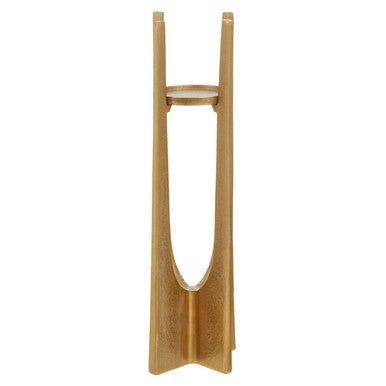 Dante Large Gold Finish Candle Holder