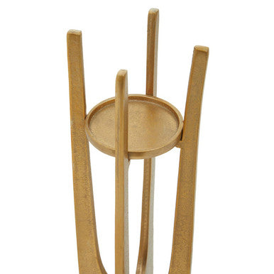 Dante Large Gold Finish Candle Holder