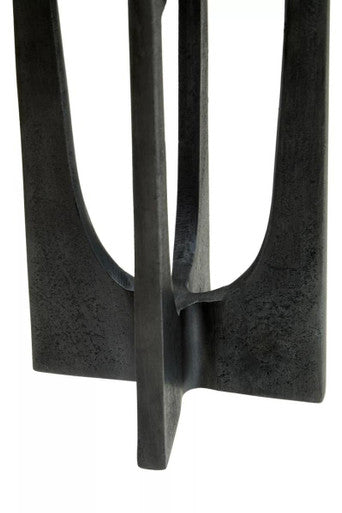 Dante Small Washed Grey Finish Candle Holder