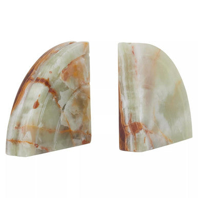 Oleena Set Of Two Onyx Bookends