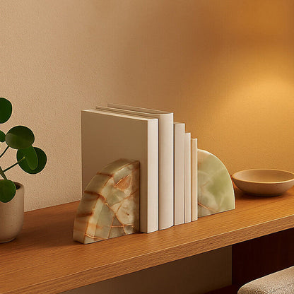 Oleena Set Of Two Onyx Bookends