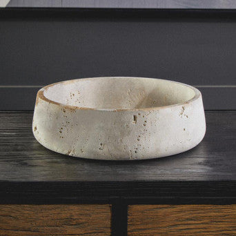 Tibor Travertine Bowl